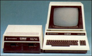 CBM 8032 mit Doppellaufwerk CBM 8050